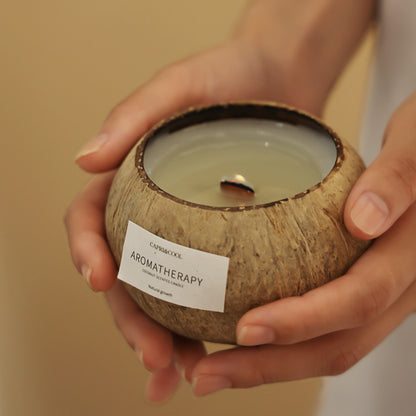 Aromatherapy Candle Soy Wax Scented Candles Natural Coconut Shell