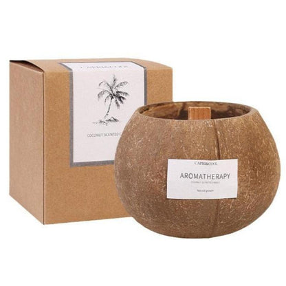 Aromatherapy Candle Soy Wax Scented Candles Natural Coconut Shell