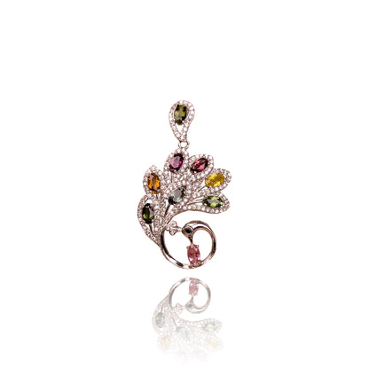 GEMOR Peacock Pendant with Zircon for Women | Elegant and Exquisite Gemstone Pendant