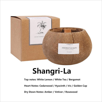 Aromatherapy Candle Soy Wax Scented Candles Natural Coconut Shell